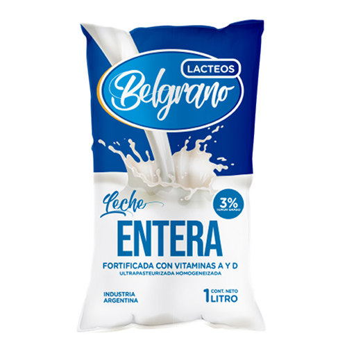 Sachet leche entera